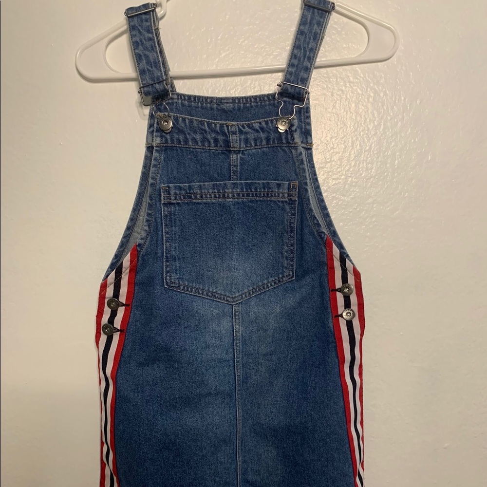Denim skirt overall